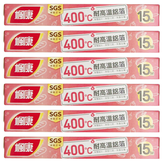 楓康 耐高溫鋁箔紙, 30cm x 15m, 6個