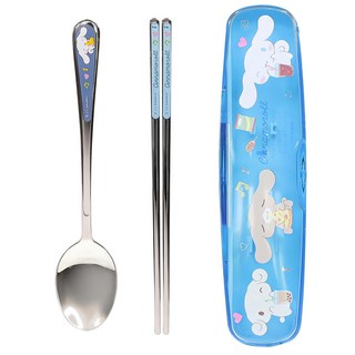Cinnamoroll 大耳狗喜拿 小盒湯筷盒組 扁, 大耳狗, 湯匙 + 筷子 + 盒子, 1組