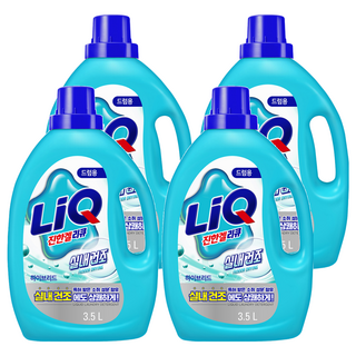 LiQ 多效室內晾衣型洗衣精 滾筒洗衣機用 3.5L, 4桶