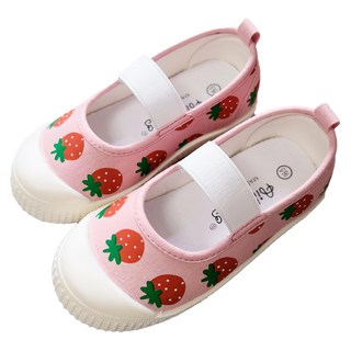 AiLvYang 愛綠羊 鬆緊套鞋 19cm 粉草莓 - 兒童帆布鞋/學步鞋