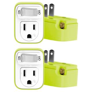 Kinyo 1切1座3變2節能小壁插 3孔, NDR-311, 2個