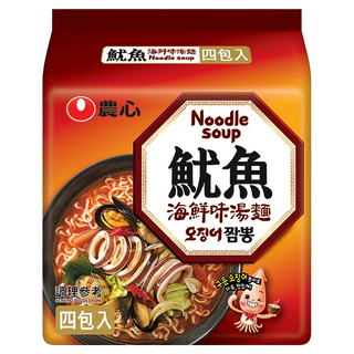 NONGSHIM 農心 魷魚海鮮味湯麵 124g, 4包