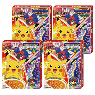 丸美屋 玉米甘口咖哩 豬肉+玉米 寶可夢 Set, 160g, 4盒