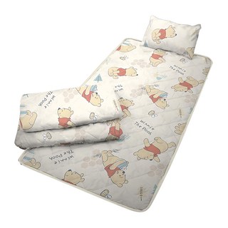 小熊維尼 睡墊三件組, 白色 + 黃色, 1組