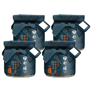 日舒醒 金沙醬, 放牧鴨蛋製作, 可拌飯拌麵拌菜, 無色素 無防腐劑 無人工香料, 150g, 4罐