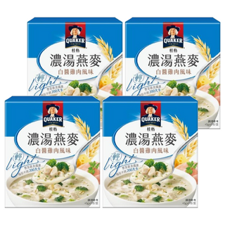 QUAKER 桂格 濃湯燕麥 白醬雞肉風味 5包, 225g, 4盒