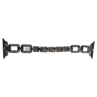 DAYA 極簡復古冷淡風方形金屬錶帶 專用錶帶 Apple Watch, 典雅黑, 1條