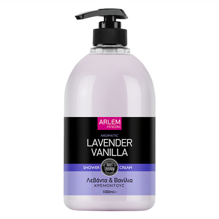 ARLEM 薰衣草香氛沐浴乳, 100%希臘原裝進口, PH5.5弱酸性, 富含維他命A,E,F, 1L, 1瓶