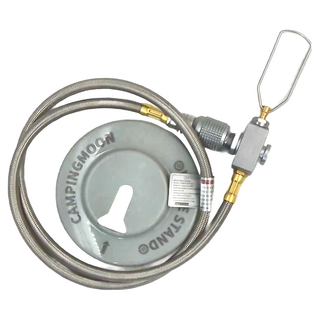 Campingmoon 柯曼 Z21 高山瓦斯延長管 帶閥門 77.5 x 2 x 2 x 70cm 100g, 1條, 銀色