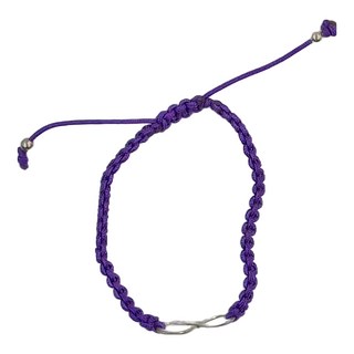 七脈輪招財開運能量無限大手鍊，薰衣草紫, 手圍18cm