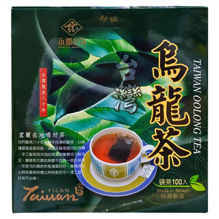 永發茗茶 台灣烏龍茶 精選高山茶 袋茶, 3g, 100包, 1盒