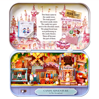 CUTE ROOM 智趣屋 DIY手作袖珍屋 Q-009 糖果奇遇 Set, 1組