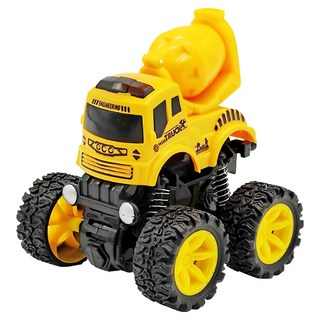 OhBabyLaugh 慣性四驅車 工程車系列 尺寸約10.5 x 9.5 x 9.5 cm, 水泥車, 1個