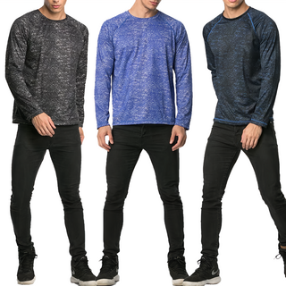 MI MI LEO 台灣製竹炭機能登峰衣3件組, 藍白雲彩 + 黑白雲彩 + 藍黑雲彩