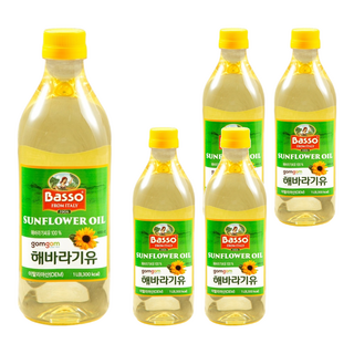 gomgom 葵花籽油, 5瓶, 1L