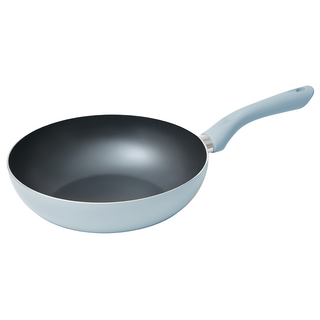 樂扣樂扣 霧感莫蘭迪不沾IH炒鍋 C6 蒼青藍, 28cm, 1個