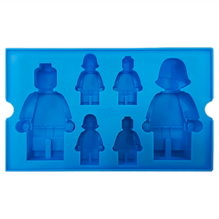 OXFORD 積木造型DIY模具 6格 藍色 韓國製造 安全無毒 製冰盒 巧克力模具, 12 x 20.2 x 2.5cm, 1個