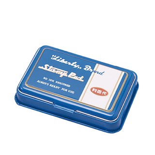 LIBERTY 利百代 LTP-M 中 打印台 80x47mm, 藍色, 1個