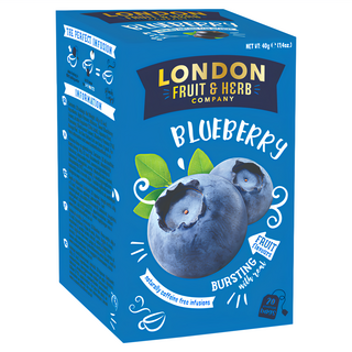 LONDON FRUIT&HERB 藍莓喜悅茶 不含咖啡因, 2g, 20包, 1盒