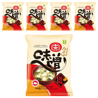 十全 味噌 (原味) 100%使用台灣米釀製, 140g, 5包