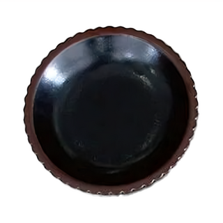 日本製強化瓷器皿, 8吋(21 x 4cm), 天目, 1個