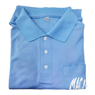 Mackeral 波趴POLO衫, 台灣設計製造, 100%聚酯纖維, M, 水藍色