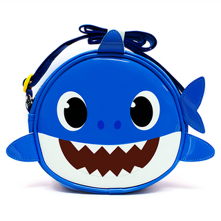 pinkfong 碰碰狐 鯊魚爸爸圓形沙灘斜背包 WP-B83