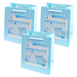 禮品袋, 藍色, 3個