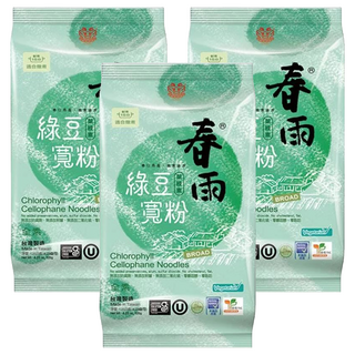龍口 春雨綠豆寬粉，不含防腐劑，無膽固醇，全素, 120g, 3包