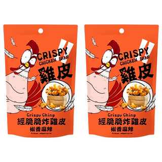 Crispy Ching 經脆脆 炸雞皮, 經典美食 正港台灣味, 30g, 2包