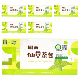 關西鎮農會 仙草茶包, 無添加物 純天然仙草製成, 嚴選萃取, 消暑降火的茶品, 3g, 90包, 6盒