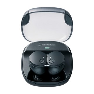 audio-technica 鐵三角 真無線 重低音 藍牙耳機 原廠保固, ATH-CKS50TW2, 黑色