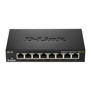 D-Link 友訊科技 EEE節能桌上型網路交換器 DGS-108 8埠 10/100/1000Mbps 非網管型交換器, 1個