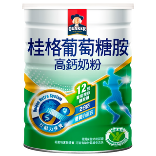 QUAKER 桂格 葡萄糖胺高鈣奶粉, 750g, 1罐