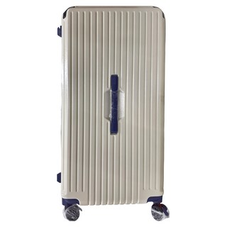 行李箱 大容量 萬向輪拉桿箱, 藍白, 30吋