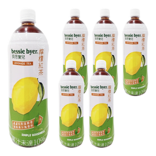 bessie byer 貝思寶兒 檸檬紅茶, 980ml, 6瓶