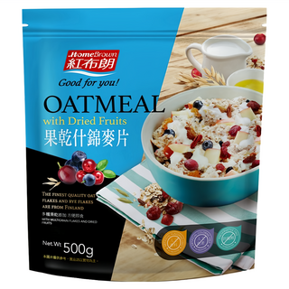 紅布朗 果乾什錦麥片, 500g, 芬蘭大燕麥片、黑麥片, 1包