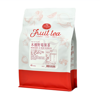Magnet 曼寧木槿野莓果茶 德國進口花草 無咖啡因 PLA玉米澱粉環保茶包, 40包, 6g, 1袋