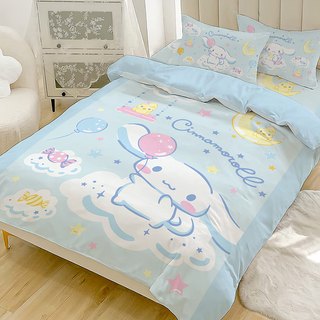戀家小舖 磨毛卡通 床包含二件枕套