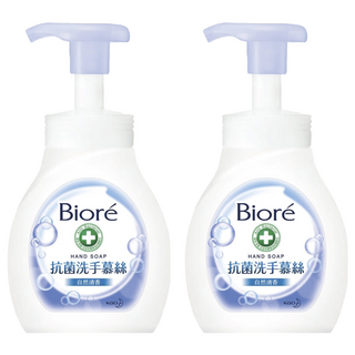 Biore 蜜妮 台灣公司貨 抗菌洗手慕絲 自然清香, 280ml, 2瓶