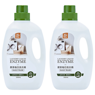 多益得 ALL Clean 酵素每日洗衣精 茉莉與香草 天然無添加, 1L, 2瓶