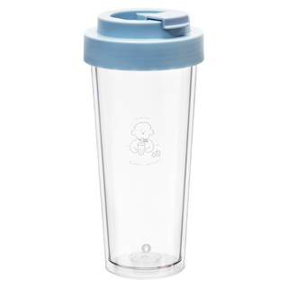 Oolab 良杯製所 陪伴系列 透明雙層隨行杯 Ecozen, Bubble Puppy, 750ml, 1個