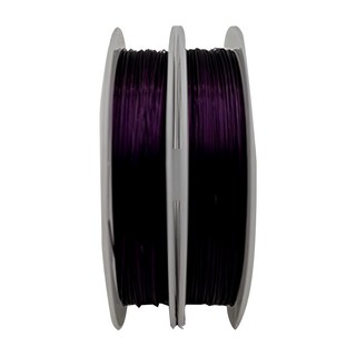 理享家 串珠鋼絲線穿珠線引線0.38mm x 50m 紫色 DIY手工藝品配件, 2個