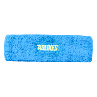 AOLIKES 奧力克斯 毛巾頭帶 多種顏色可選, 寬 4.5cm 頭圍 36cm, 天藍色, 1個