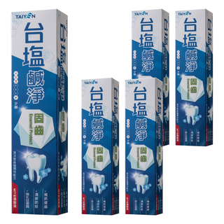 TAIYEN 台塩生技 鹹淨固齒牙膏, 150g, 5條