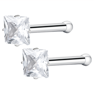 耀眼美人 女款鋯石鑽養耳棒耳環