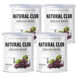 Nature Time 自然時記 超大無籽葡萄乾, 375g, 4罐