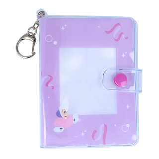 sun-star 迪士尼可吊掛卡片收納包，PVC塑膠，PP塑膠，可收納卡片尺寸W63xH88mm, 愛麗絲牡蠣寶寶, 80 x 20 x 100mm
