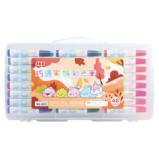 SKB 文明 巧遇家族彩色筆, 48色, 1盒
