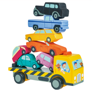 tender leaf 汽車運輸疊疊樂, 多色, 1組